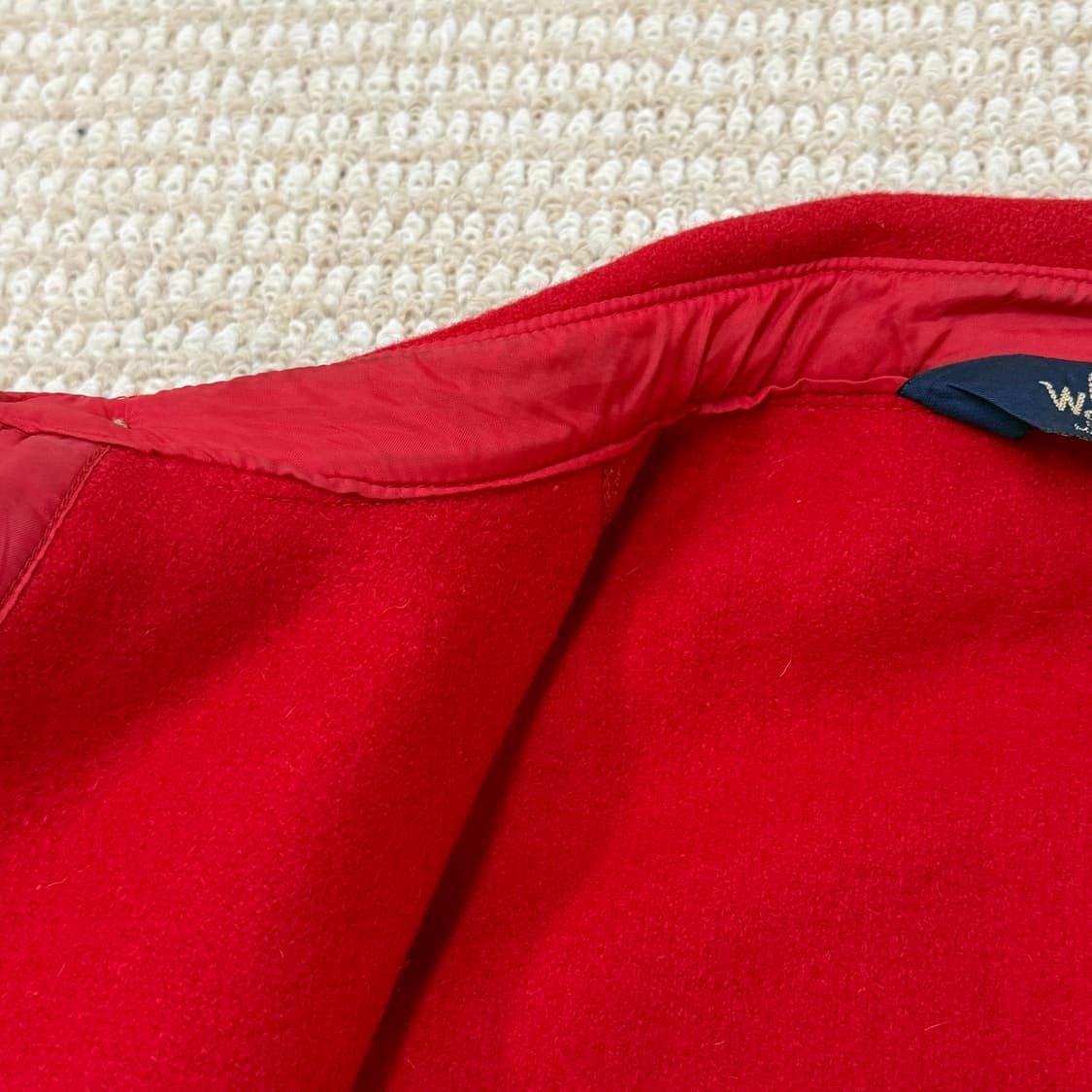 울리치 Woolrich 레드 울 빈티지 자켓 상품이미지8