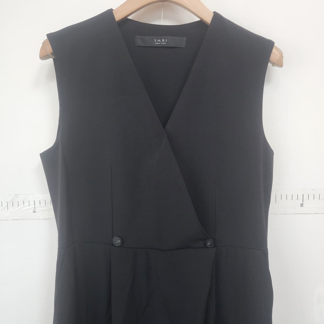 TASI 블랙 랩 스타일 롱 원피스 상품이미지2