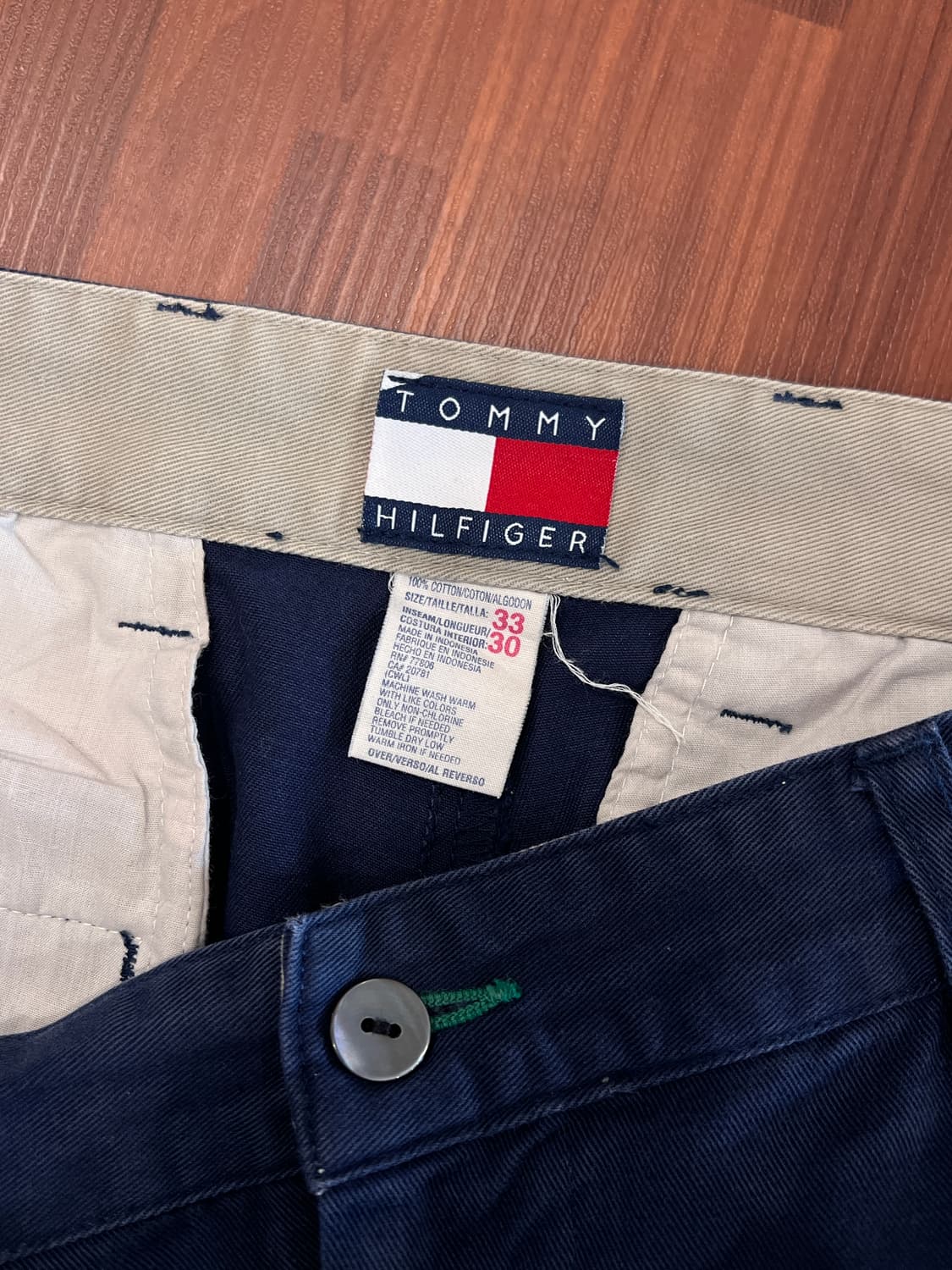 90s Tommy Hilfiger 타미힐피거 투턱 치노 팬츠 (32) 상품이미지9