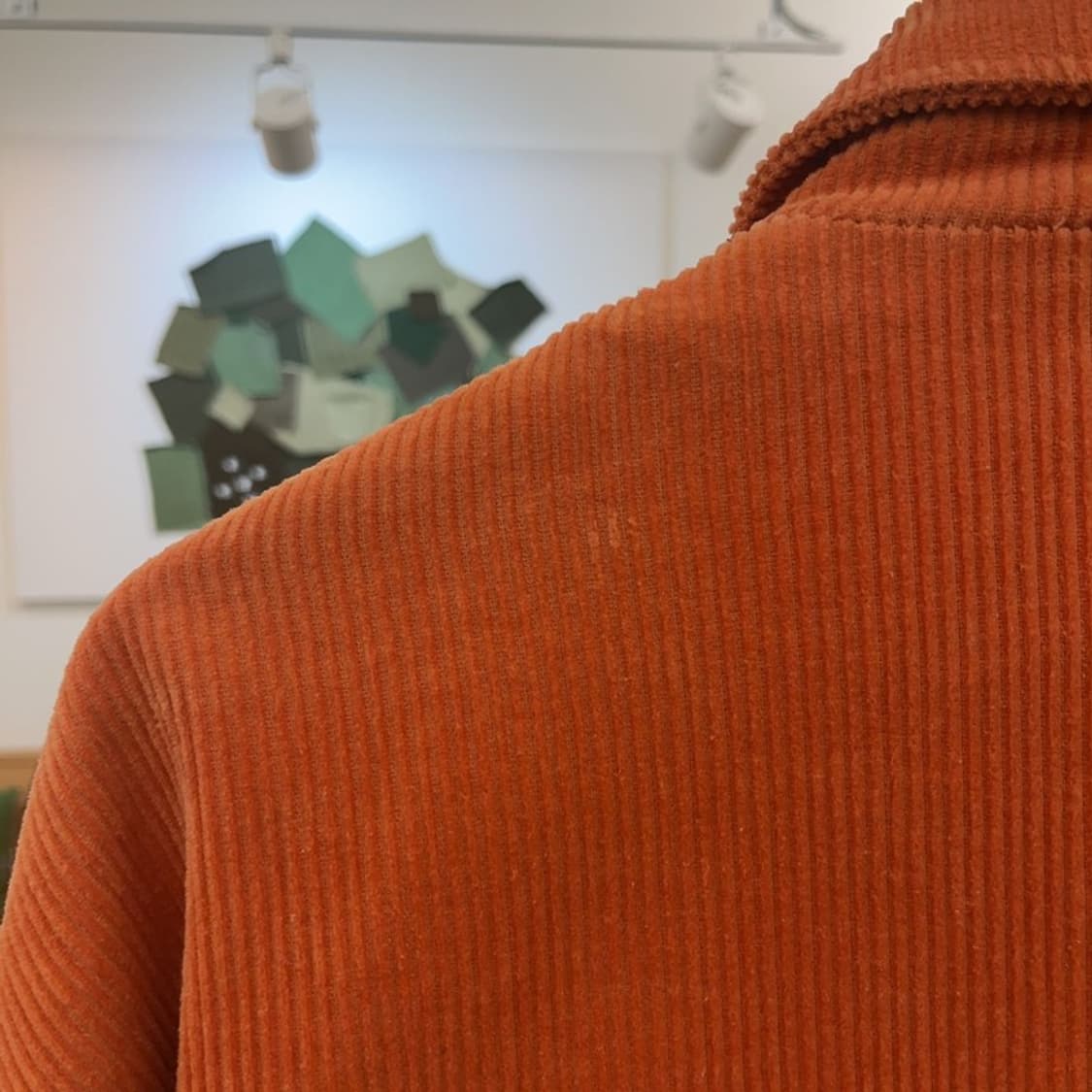 알프릭에덴 레트로 패치워크 키치 유니크 코듀로이 자켓 XL C07182 상품이미지6