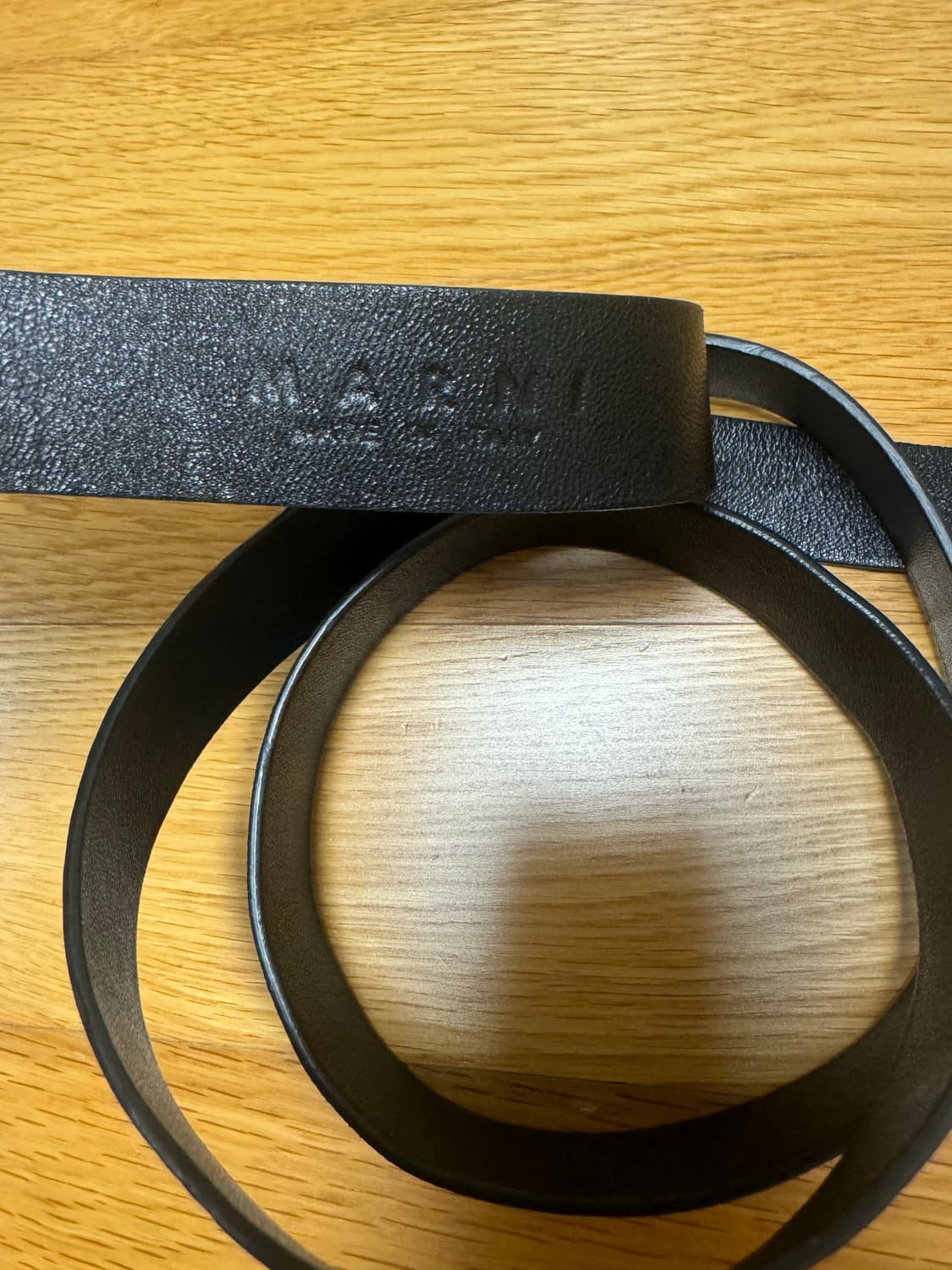 마르니 블랙 양가죽 벨트 상품이미지2