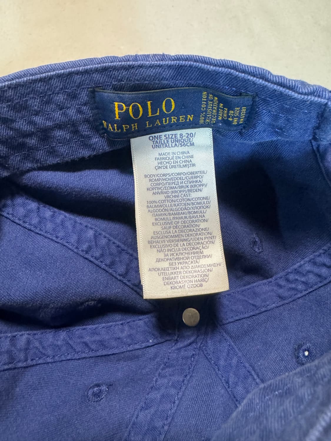 폴로 랄프로렌 빅포니 자수로고 페이딩 빈티지 볼캡 모자 스냅백 상품이미지4