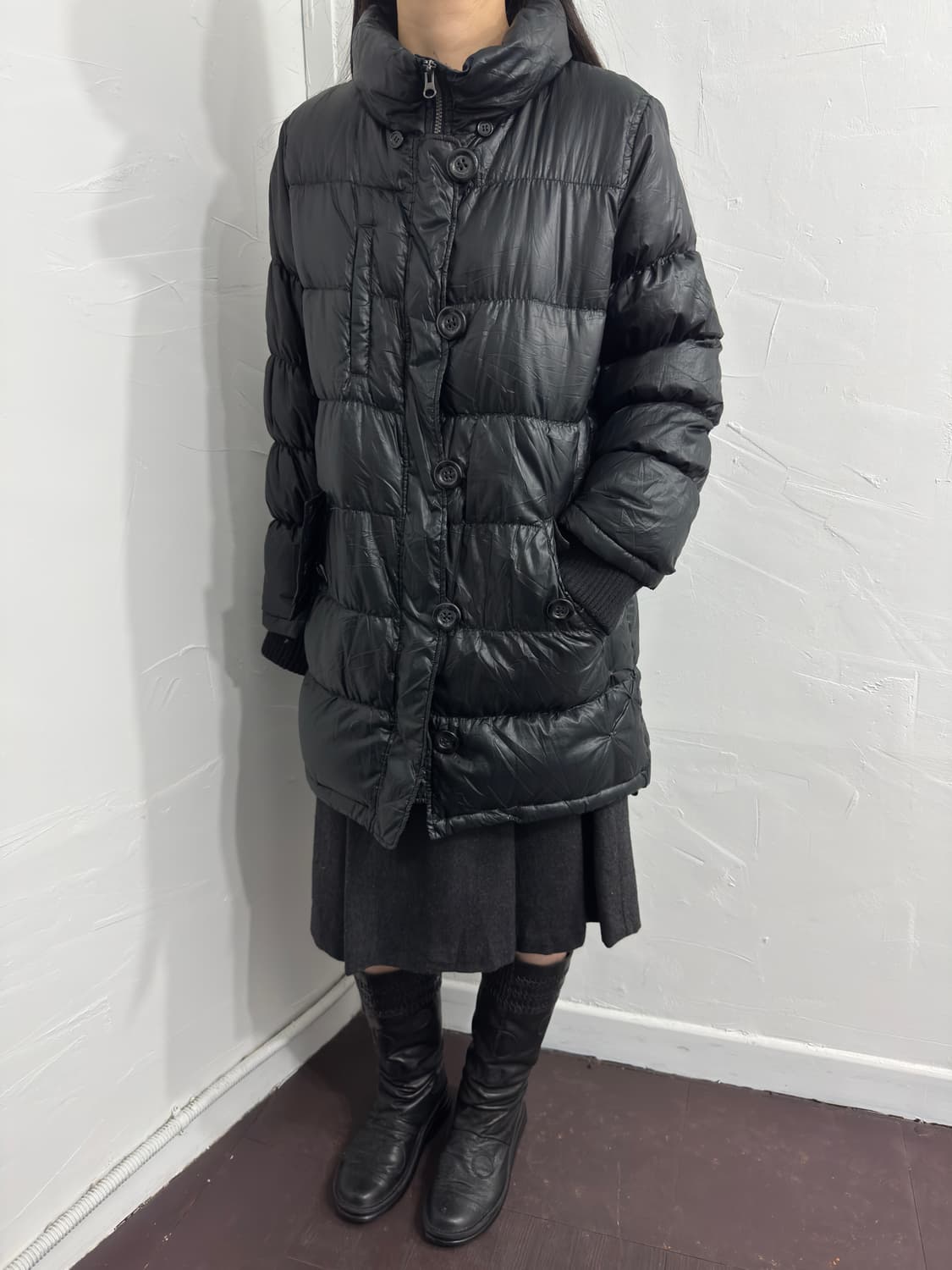 theoria button long padding 상품이미지4