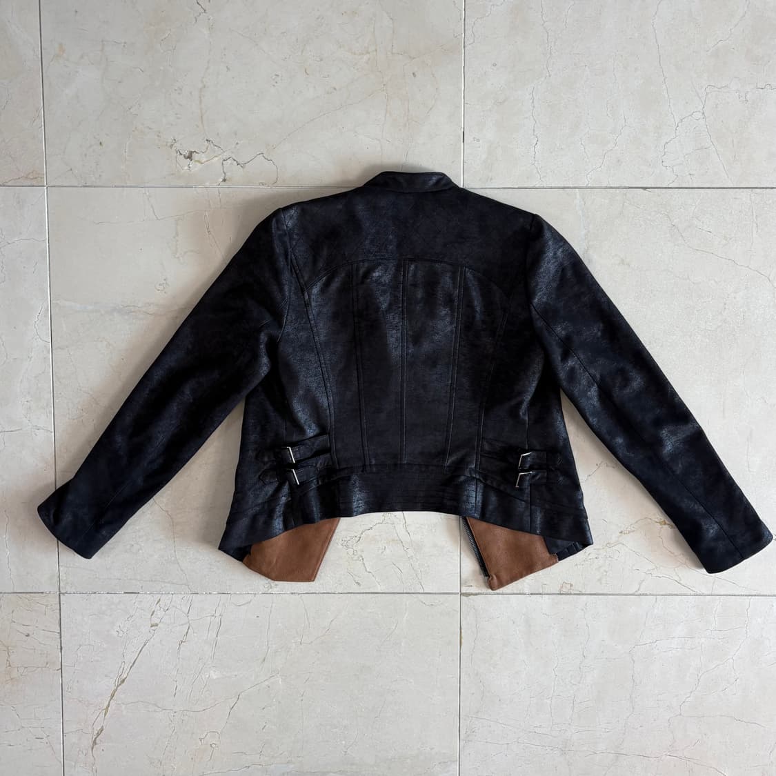 Arnaldo Bassini Suede Biker Jacket 상품이미지4