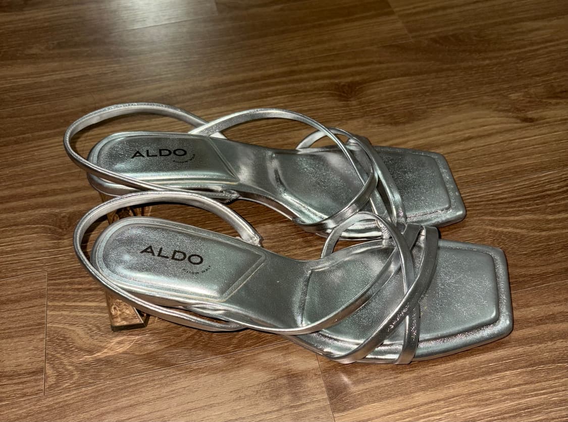 ALDO 실버 스퀘어 샌달 상품이미지3