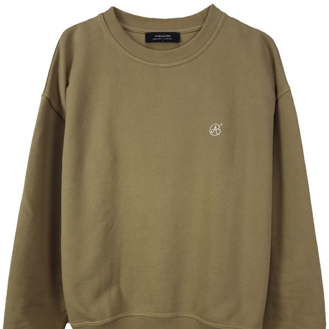 [앤더슨벨] 로고 자수 오버핏 맨투맨 M18879 상품이미지4