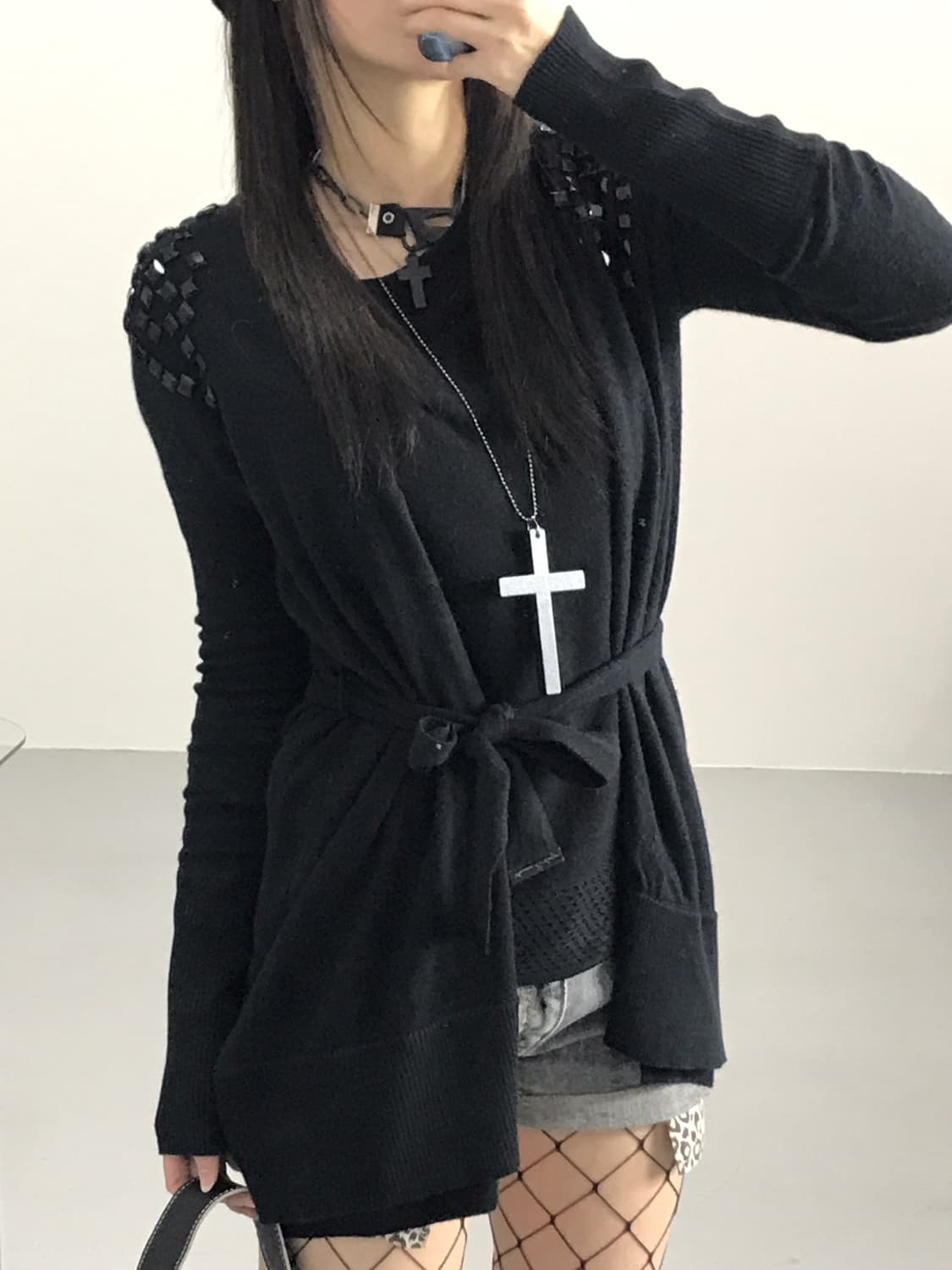 ARMANI Black Cubic Cardigans 상품이미지3