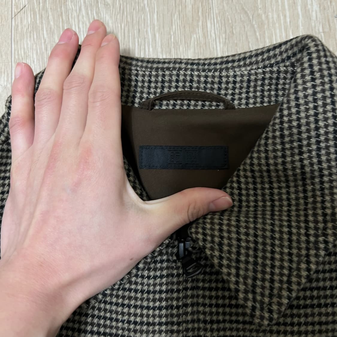 유니클로 하운드투스 헤링본 블루종 자켓 XL/105 상품이미지4