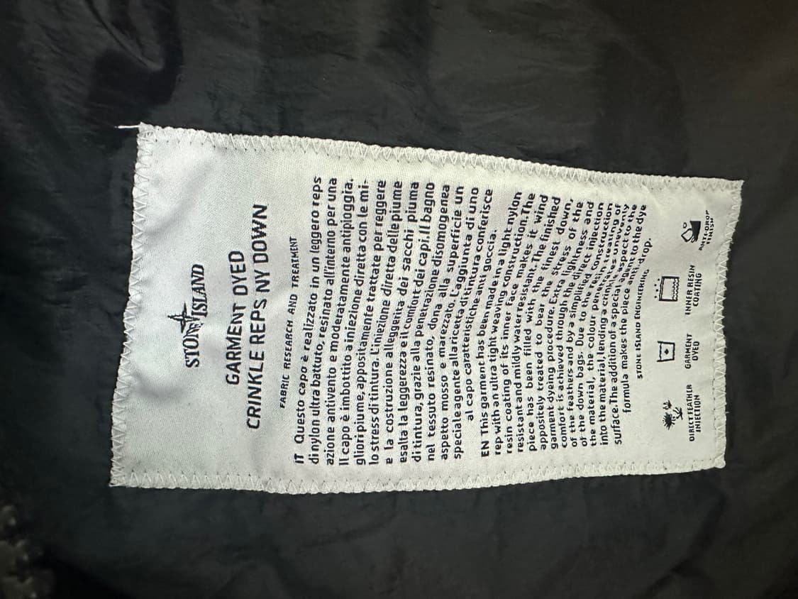 스톤아일랜드 크링클랩스 논후드 패딩 상품이미지6