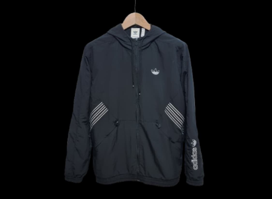 남성 정가14만 아디다스 OG 불꽃 윈드브레이커 우븐 바람막이 블랙 검정 상품이미지1