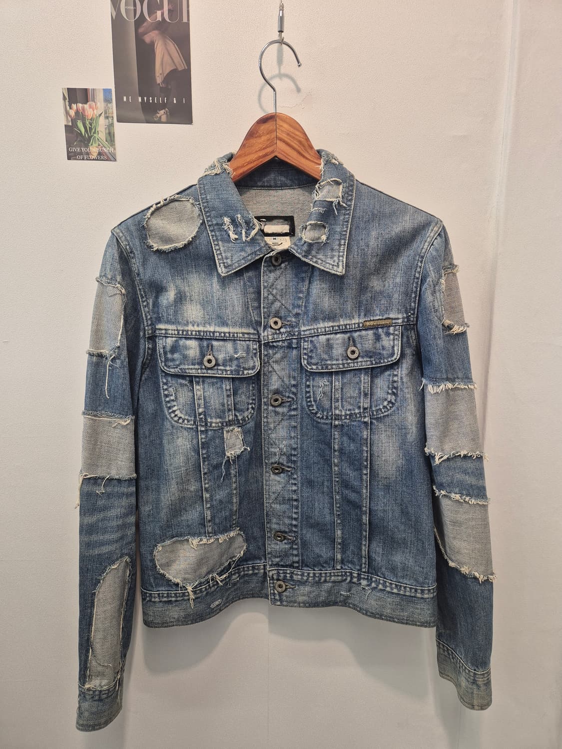 돌체앤가바나 빈티지 워싱 데님 자켓  M 상품이미지1