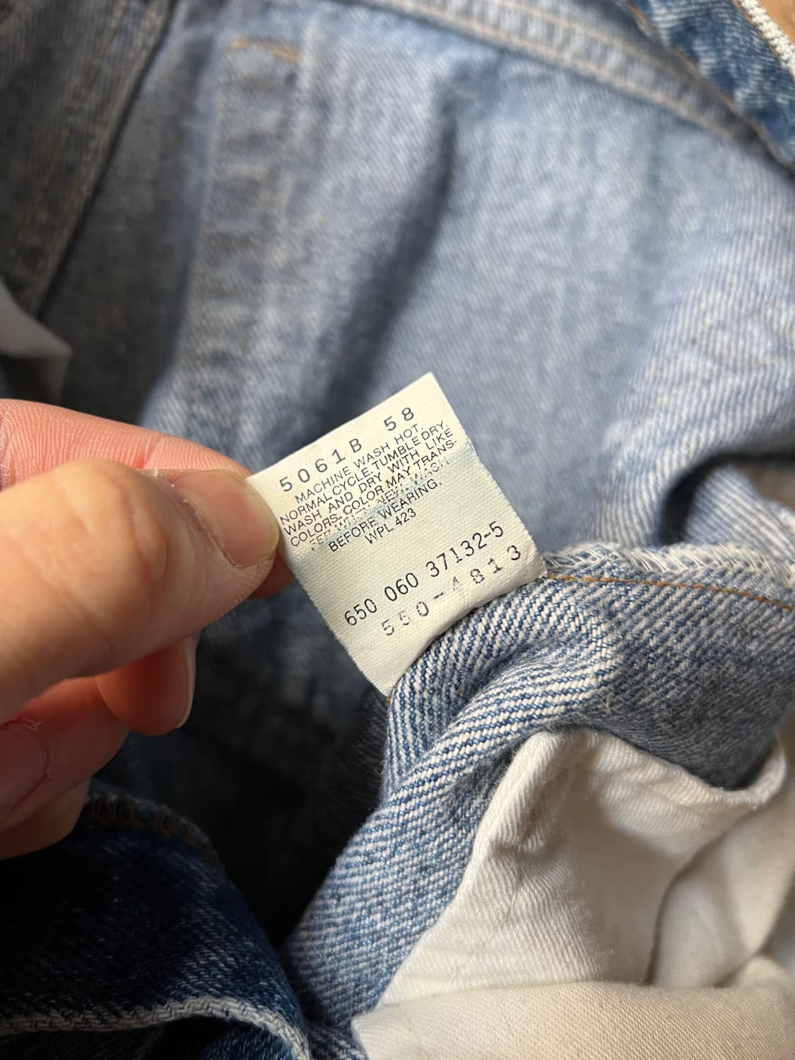 [38]90's 리바이스 USA Made 550 빈티지 워싱 데님 팬츠 상품이미지3