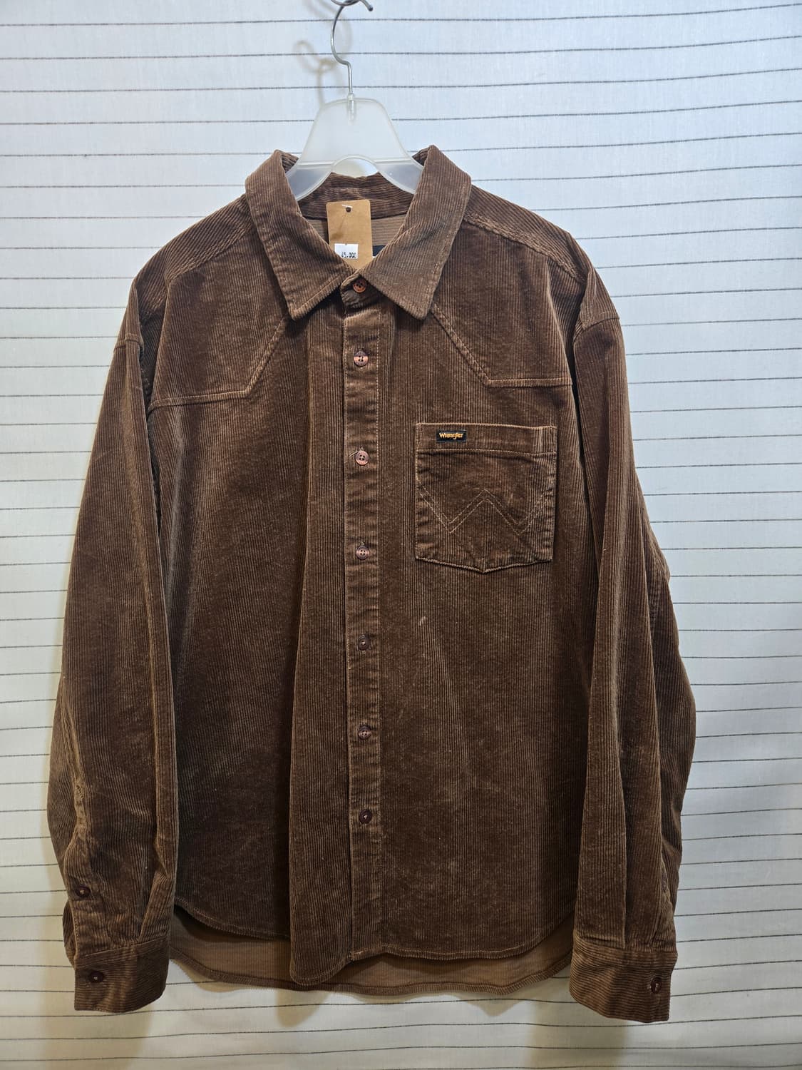 랭글러 코듀로이 브라운셔츠 상품이미지1