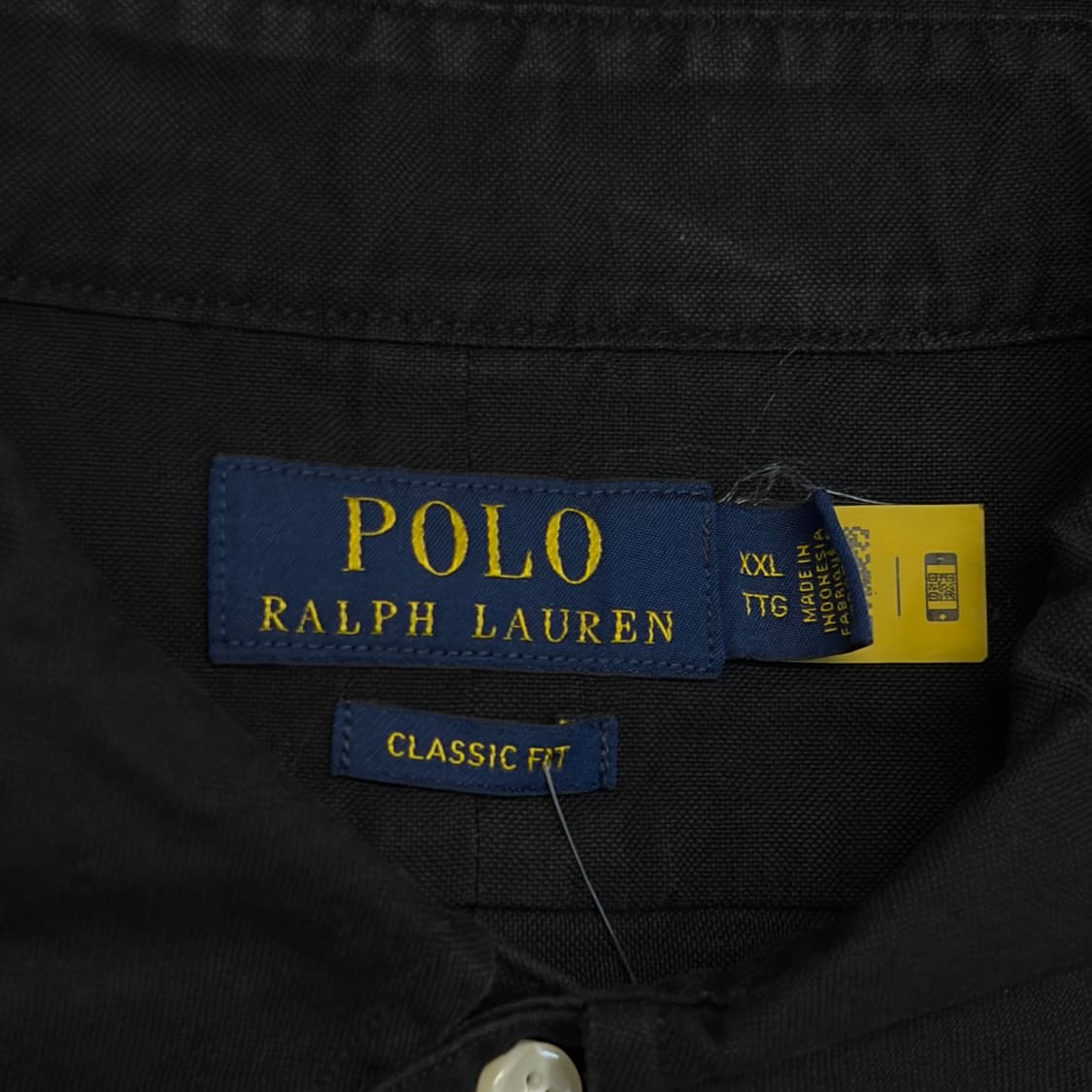 새상품급 미국 빈티지 폴로랄프로렌 긴팔 검정 빅사이즈 블랙셔츠 상품이미지5