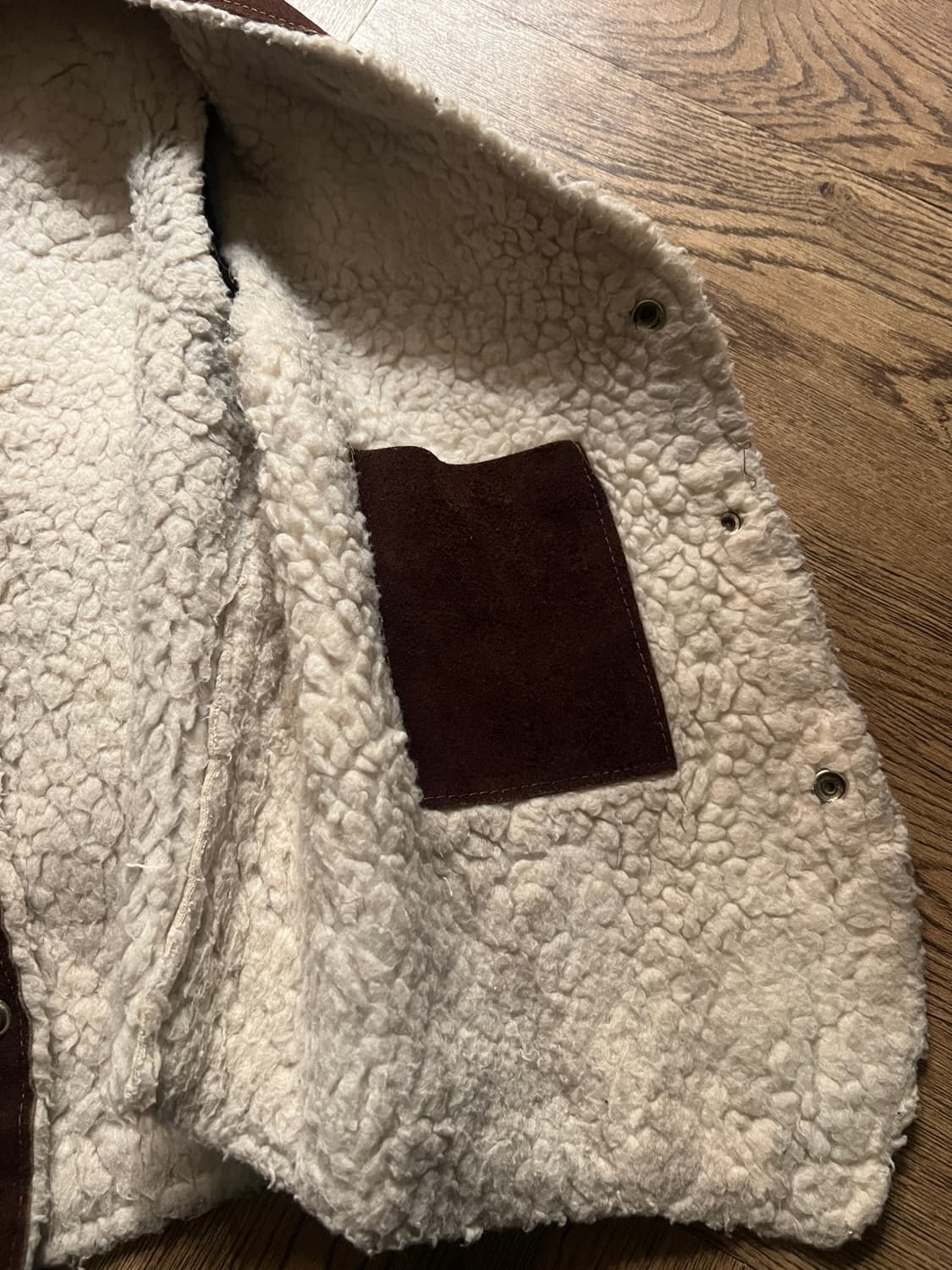 [S]90's USA 빈티지 스웨이드 웨스턴 베스트 상품이미지4