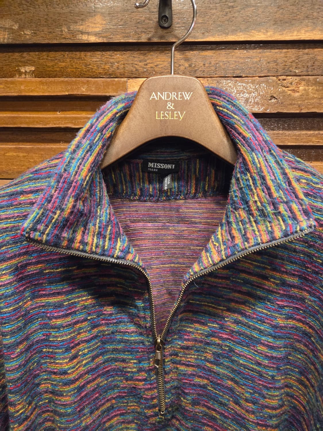 미쏘니 올드머니 짚업니트 상품이미지2