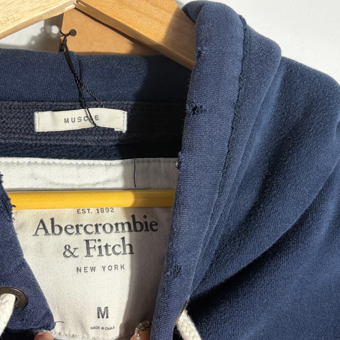 아베크롬비 그런지 네이비 후드티 (무료배송) 상품이미지3