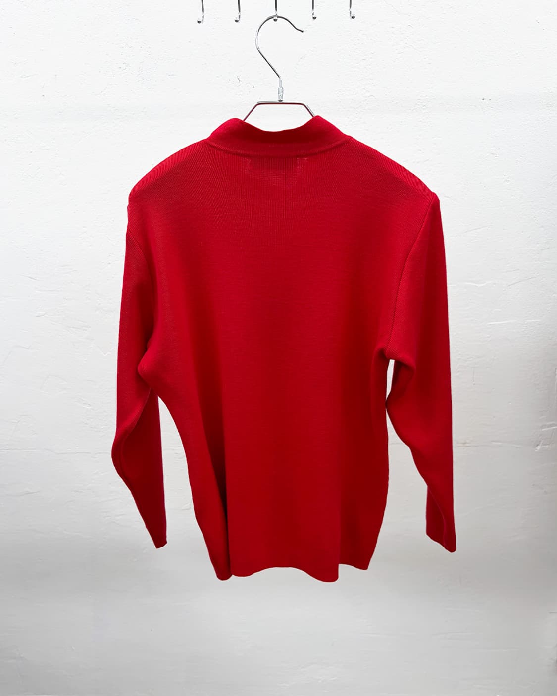 80s 입생로랑 트리콧 하프 버튼 니트 상품이미지2