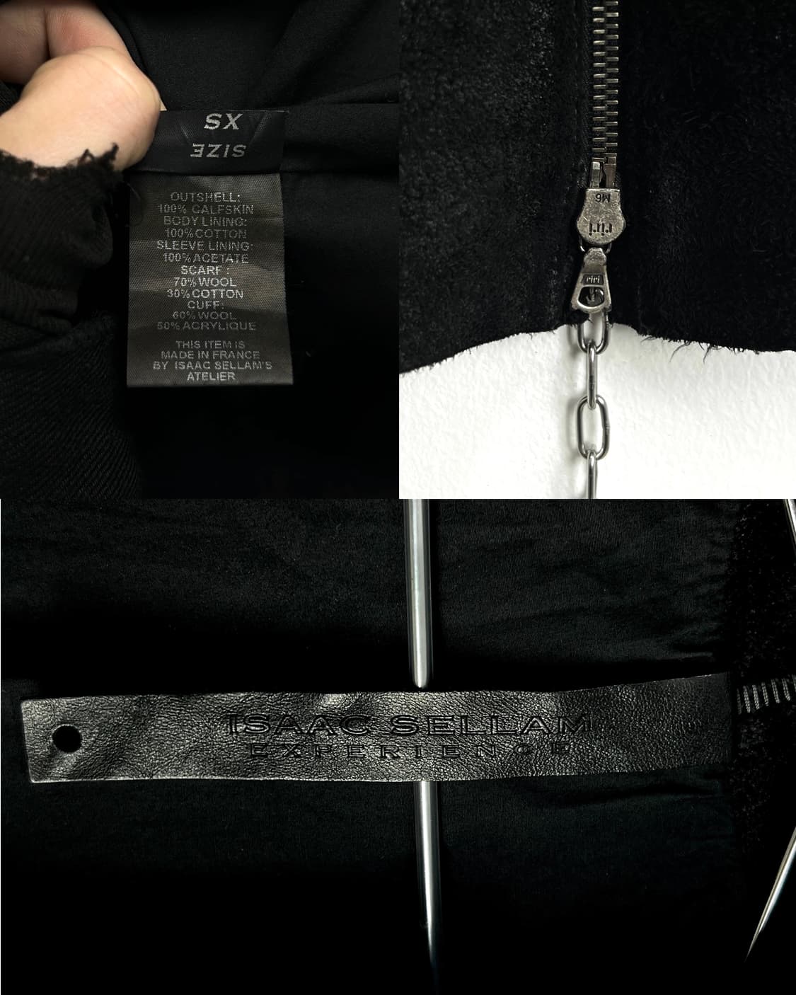 ISAAC SELLAM WAX COATED CALF SKIN JACKET 상품이미지10