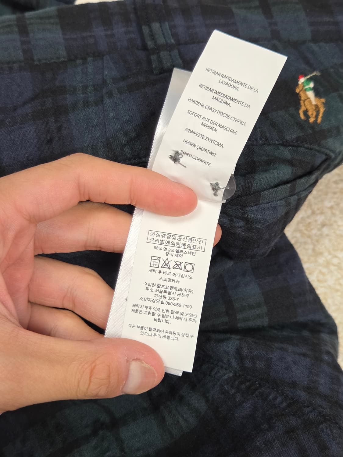 [폴로 랄프로렌] 스트레치 블랙와치 타탄체크 하프 팬츠 | S00151 상품이미지6