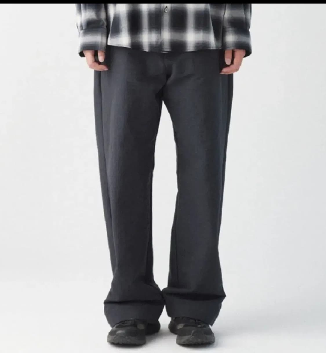 (4) 해칭룸 스냅팬츠 블루 차콜 상품이미지2