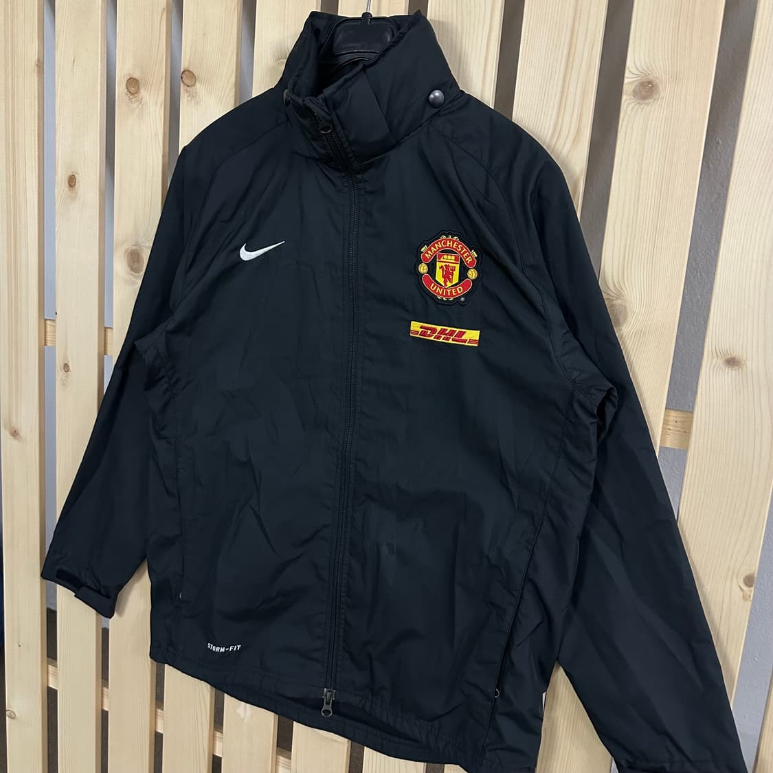 (L) 나이키 맨유 맨체스터 유나이티드 스톰핏 블랙 바람막이 자켓 상품이미지2