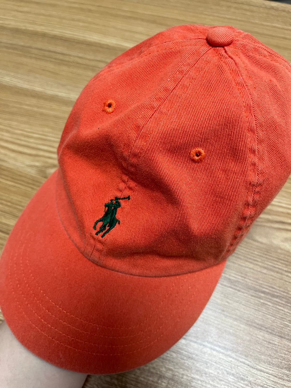 폴로 랄프로렌 오렌지색 볼캡 상품이미지1