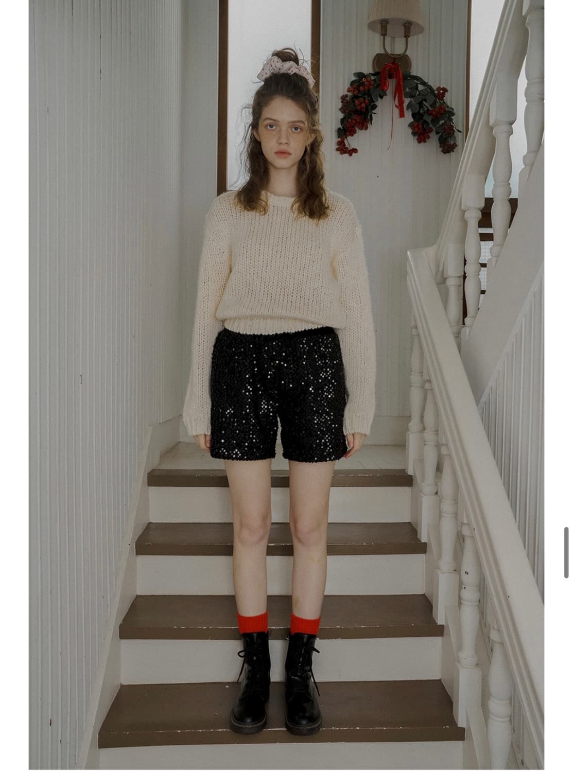 위드아웃썸머 스팽글 하프 팬츠 Spangle half pants 상품이미지2