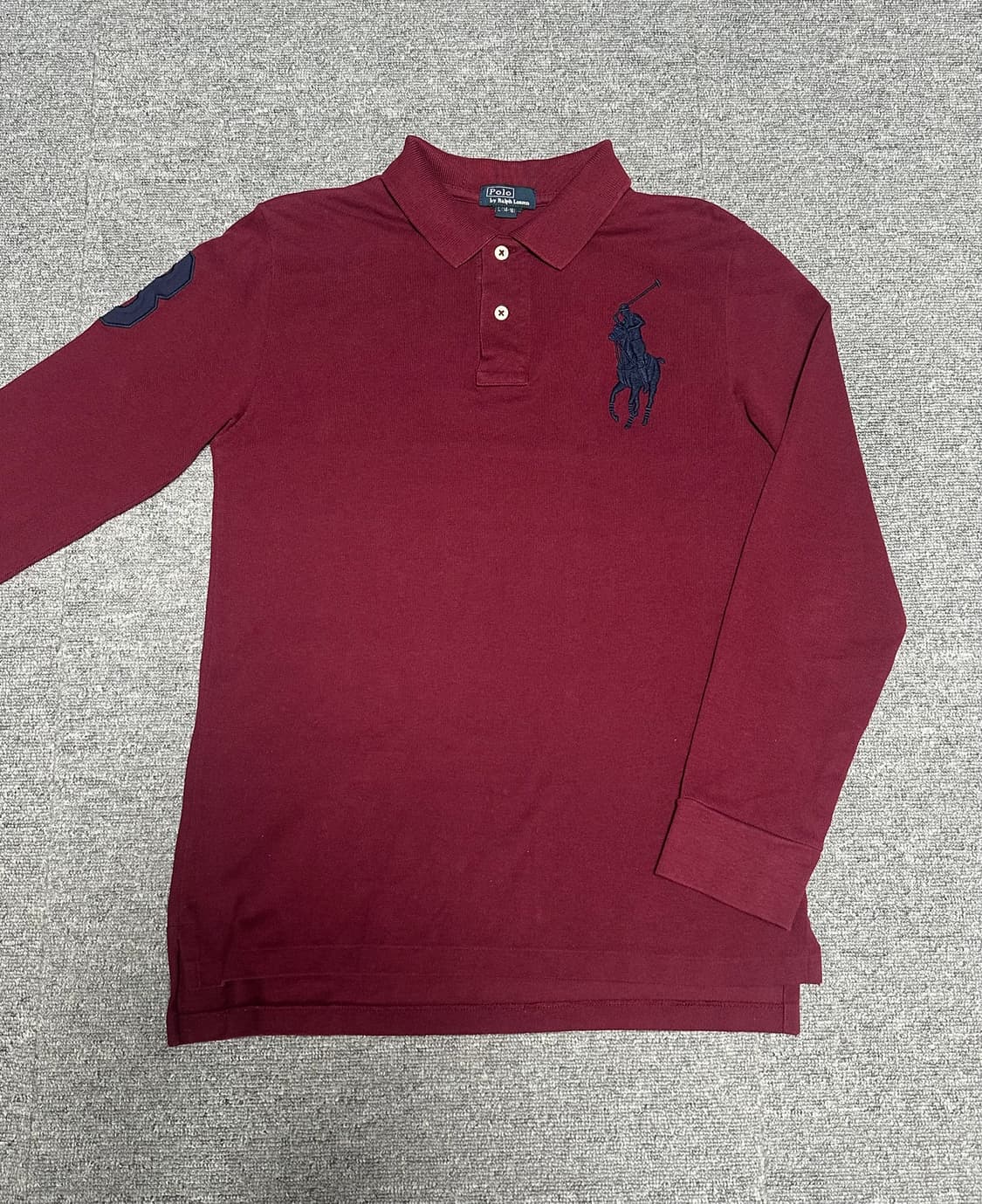 폴로 빅포니 럭비 카라티 버건디 상품이미지2