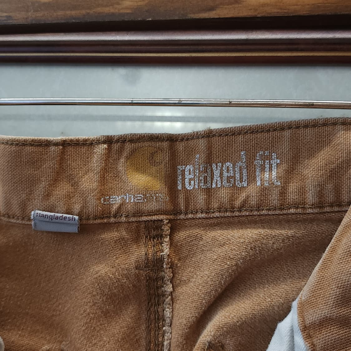 칼하트 워크팬츠 칼하트 더블니 캔버스 브라운 33x32 상품이미지8
