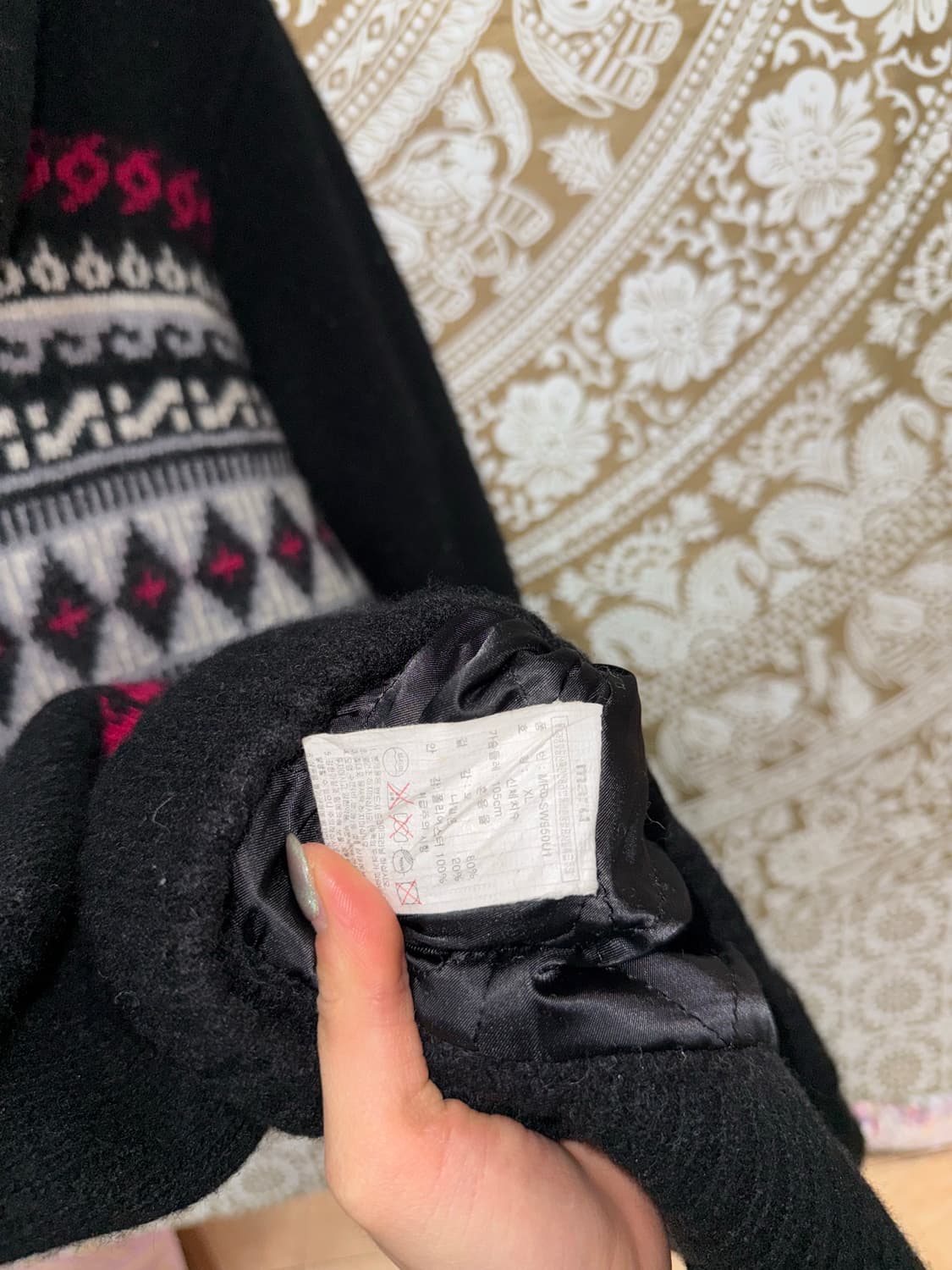 maru 빈티지 에스닉 니트 후디롱자켓  상품이미지7