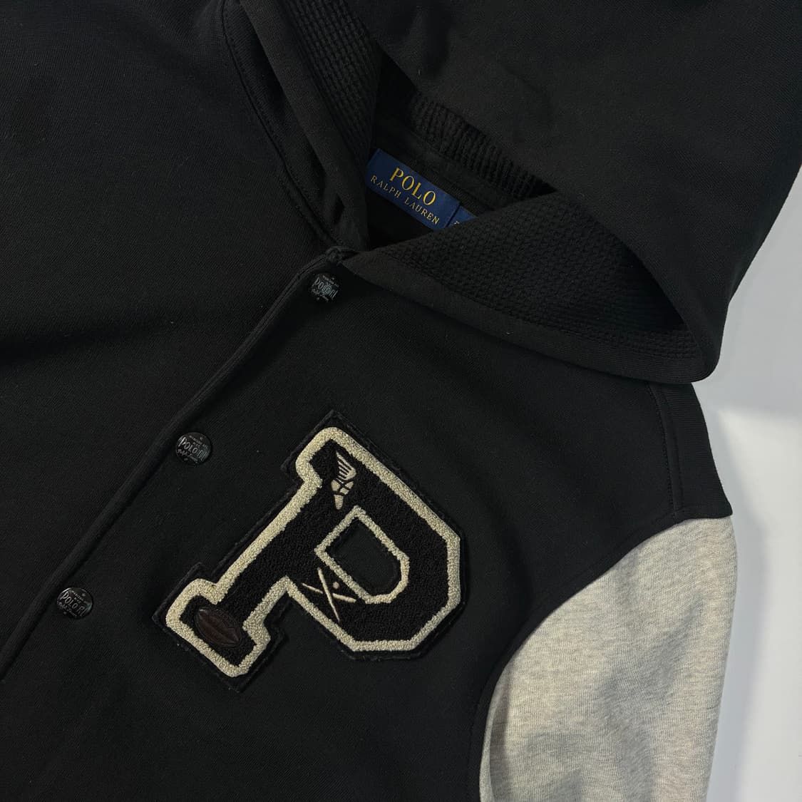 Polo  폴로 랄프로렌 레터맨 후드 바시티 자켓   상품이미지3