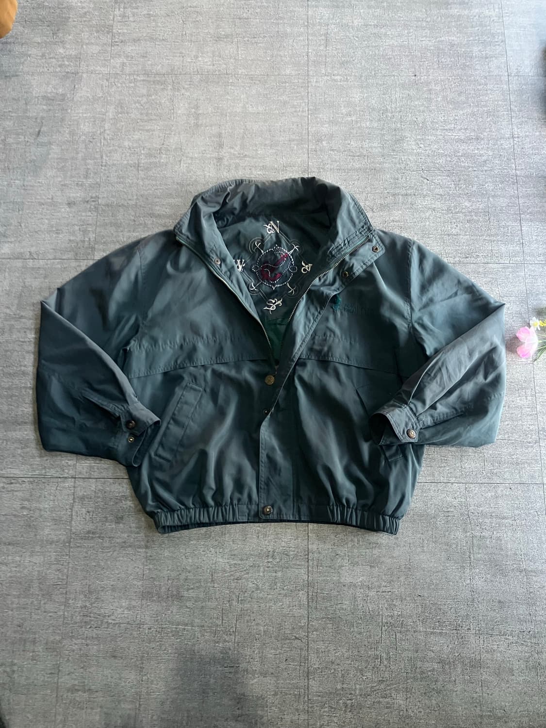 일본빈티지 Royalcork 올드스쿨아메카지 명화 아방핏 봄버블루종자켓 상품이미지2