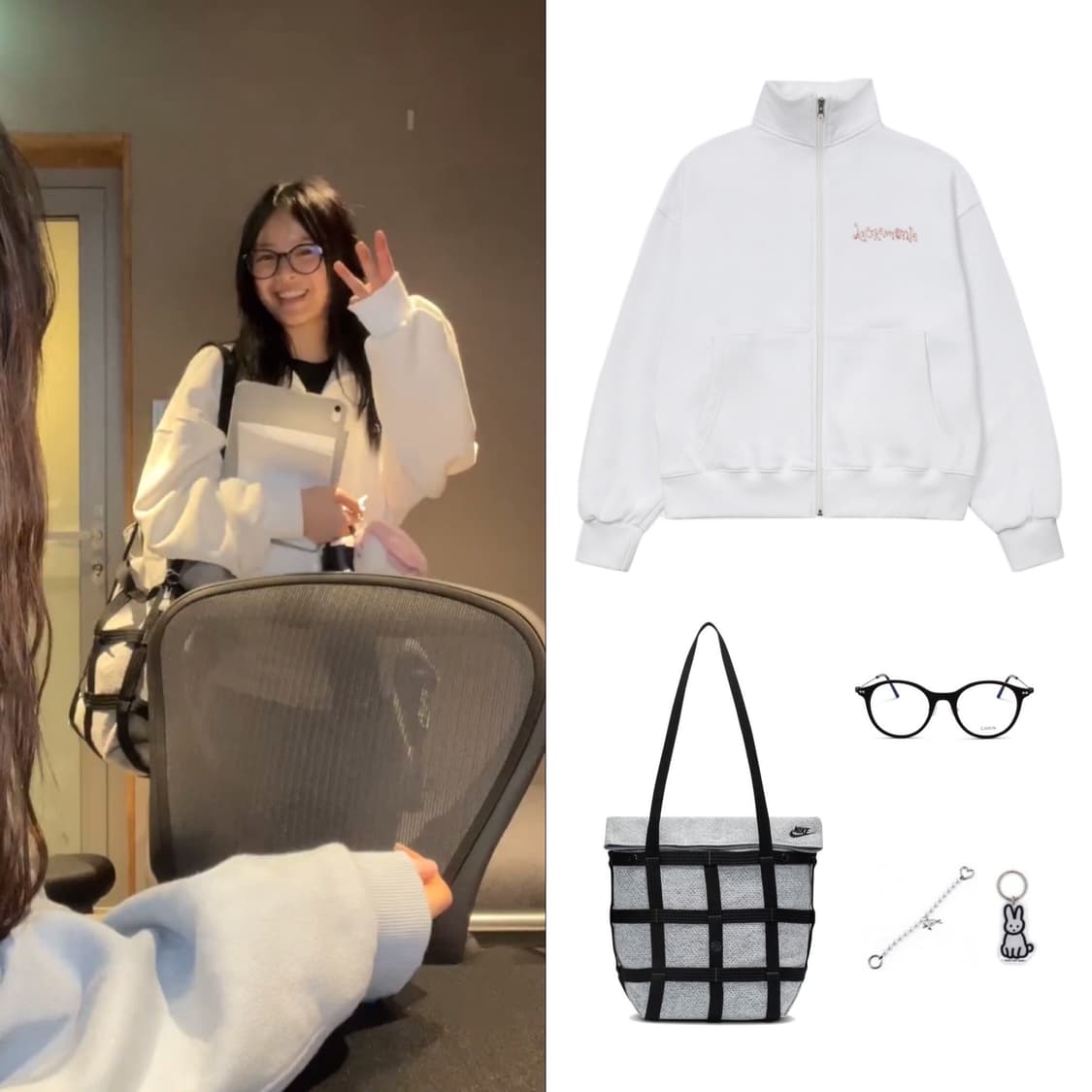 카린 LOV R_C1 뉴진스 하니 안경 새상품 상품이미지9