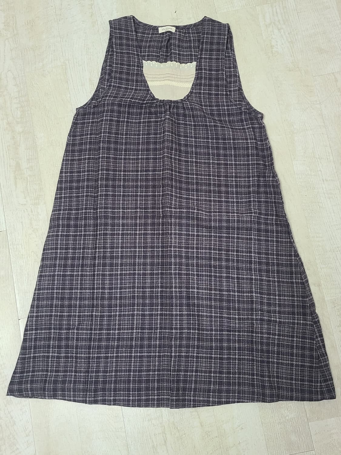 나시 체크 원피스 상품이미지3