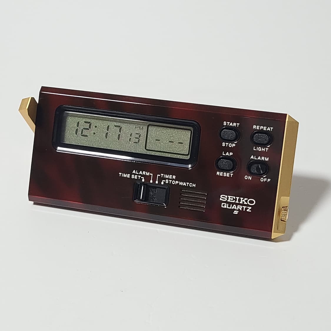 세이코 빈티지 탁상 카드형 시계 포켓 알람 쇼와 상품이미지1