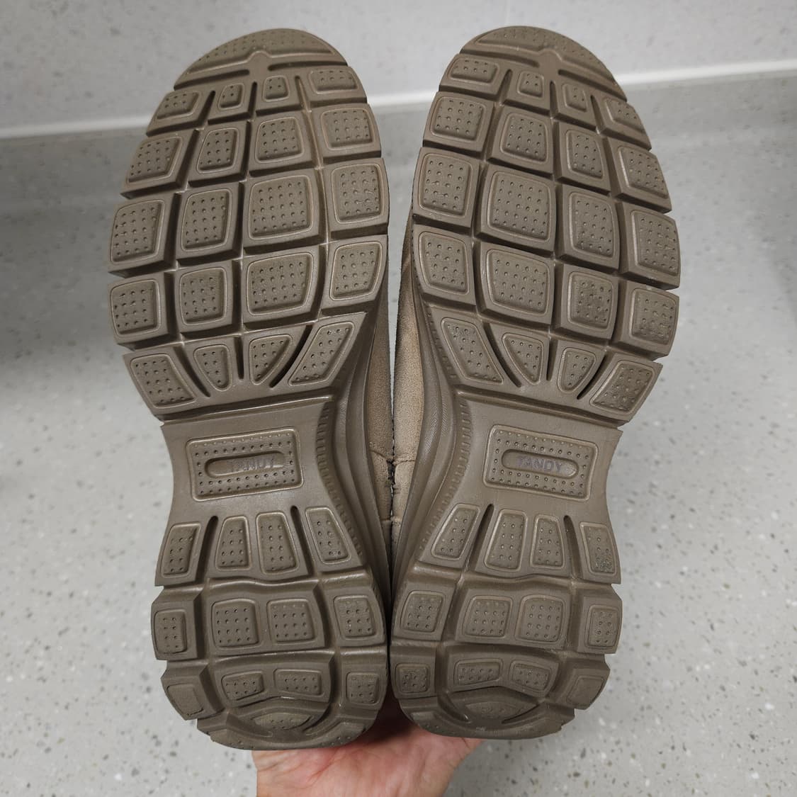 245 ) 탠디 여성 스웨이드 앵클부츠 베이지 상품이미지5