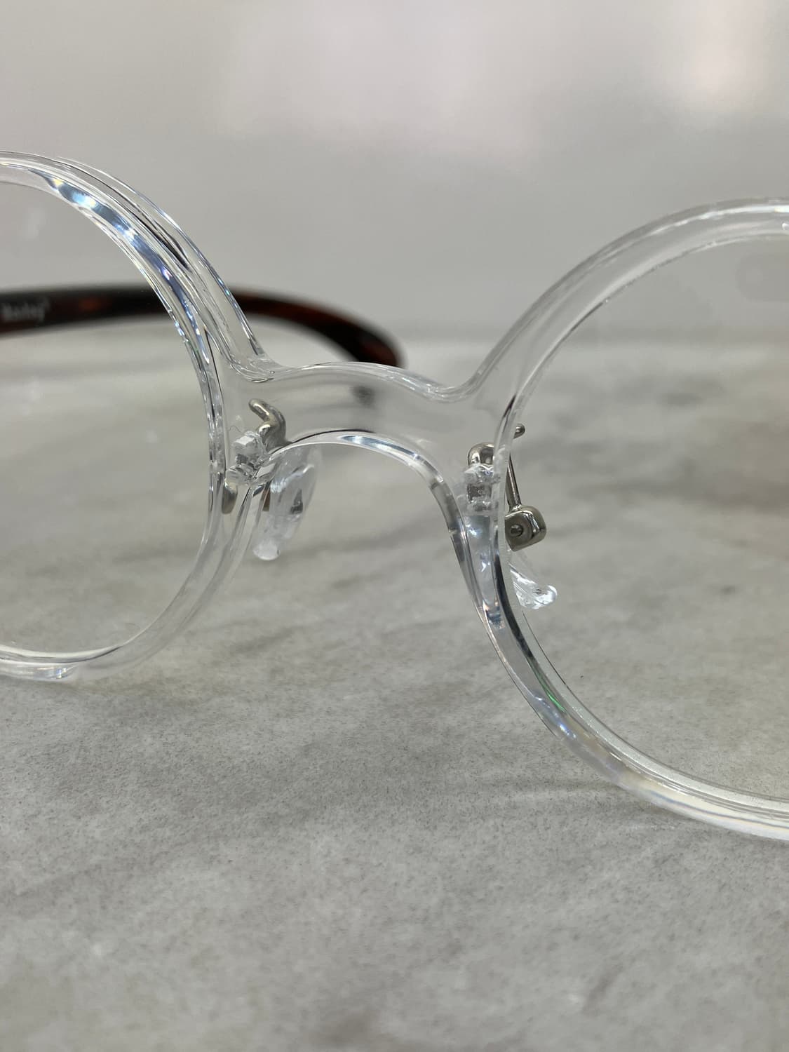 B65 HL 클리어 우드렉 다각 라운드 안경62274 상품이미지5