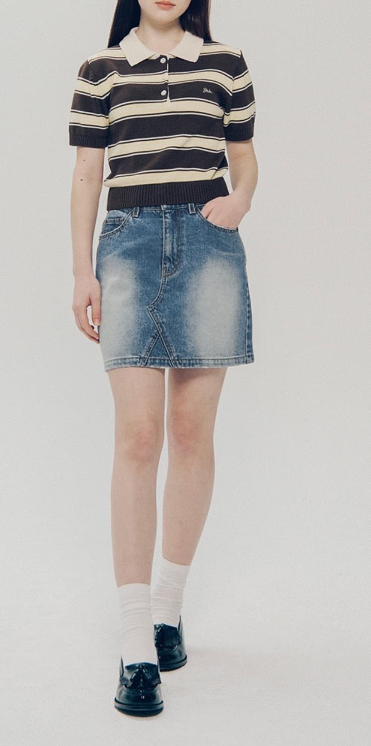 예일  데님 스커트 상품이미지3