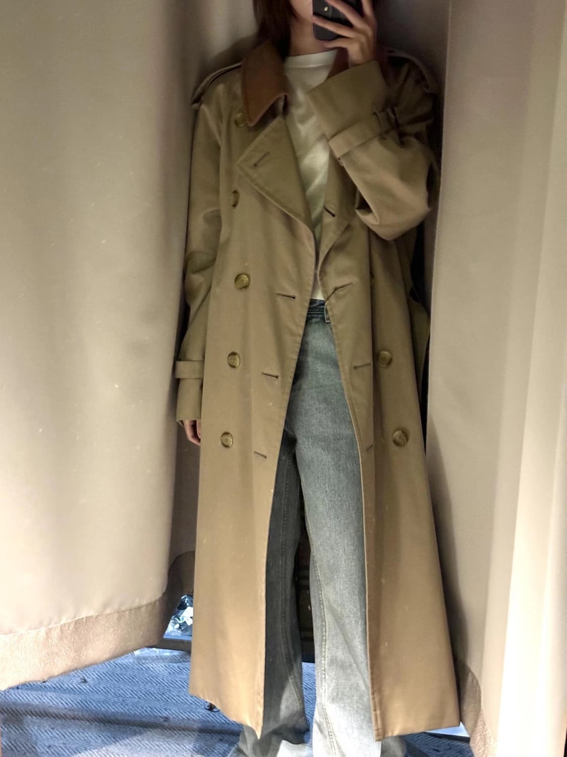 버버리 트렌치코트 (상태 최상 내피 포함) 상품이미지1