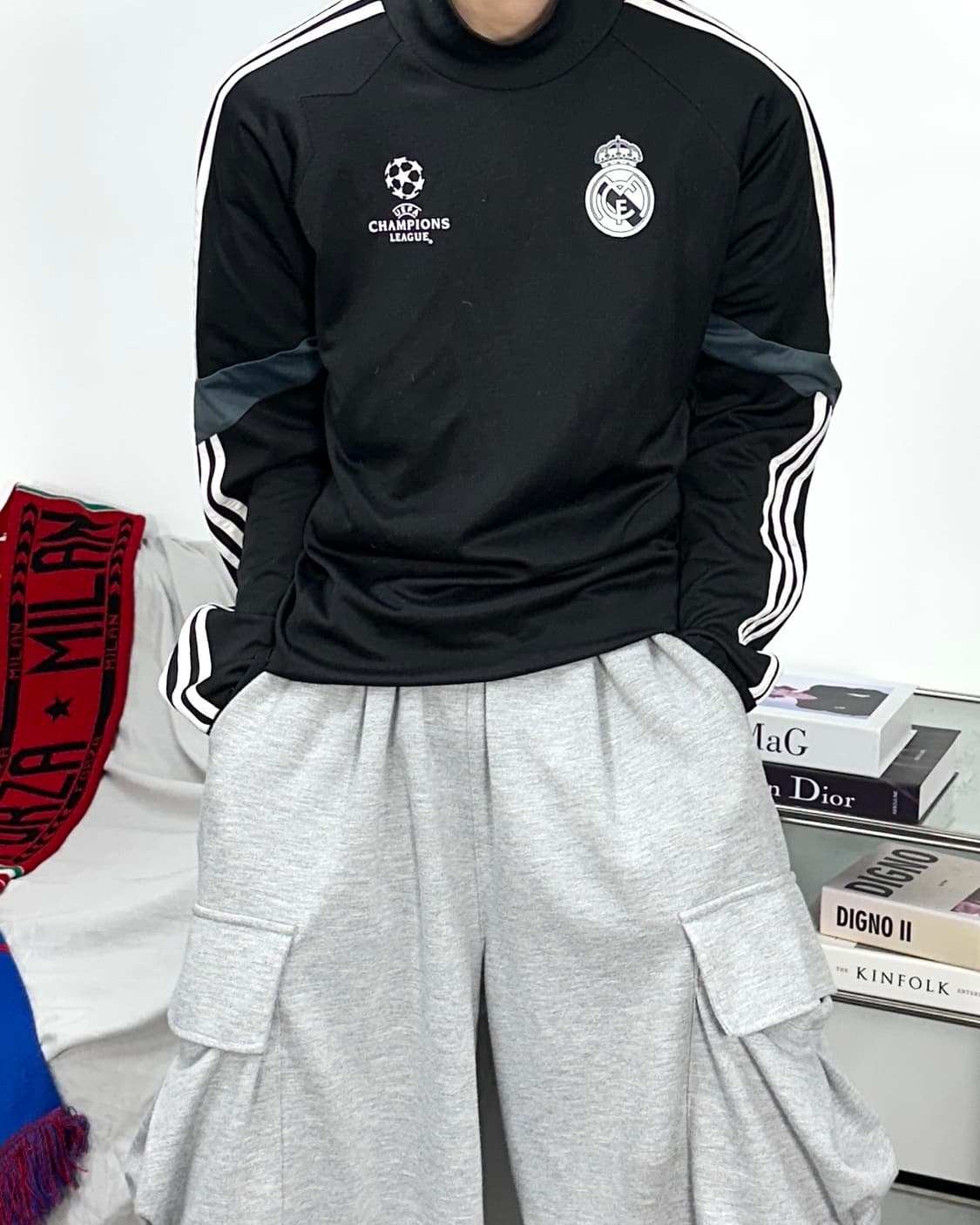 아디다스 14-15 챔피언스리그 레알 마드리드 트레이닝탑 L 상품이미지1