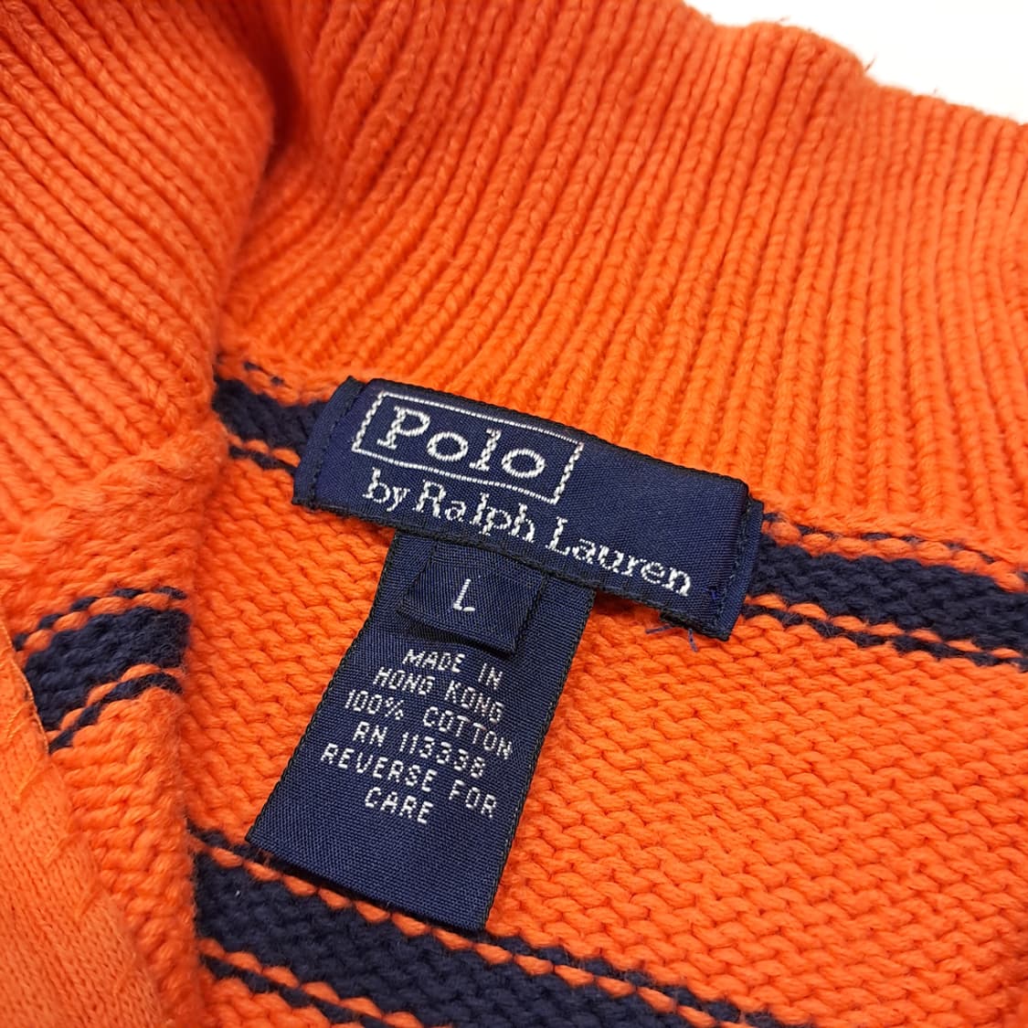 CL060 L 폴로 홍콩판 코튼 하프집업 니트 상품이미지3