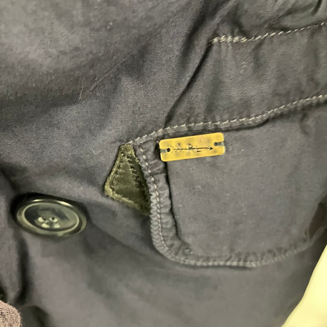 데님 앤 서플라이 폴로 랄프로렌 N3B 네이비 밀리터리 후드 야상 M 상품이미지4