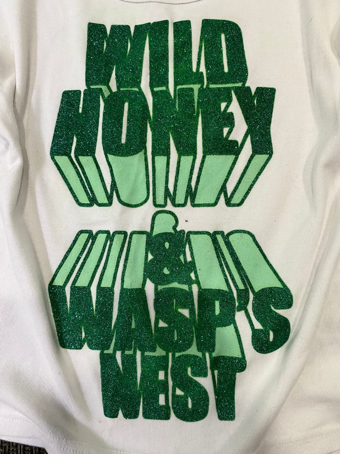 와투케 y2K Green Lettering Slim Fit Tee 상품이미지4