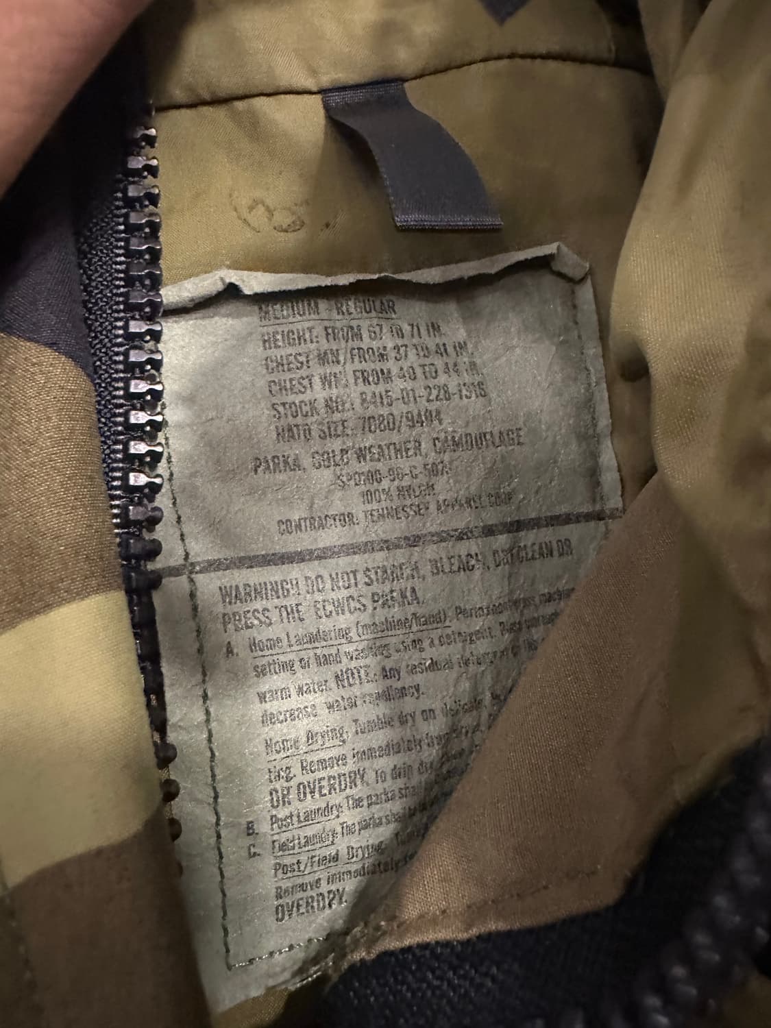 M-R)미군 고어텍스 OG 상품이미지3