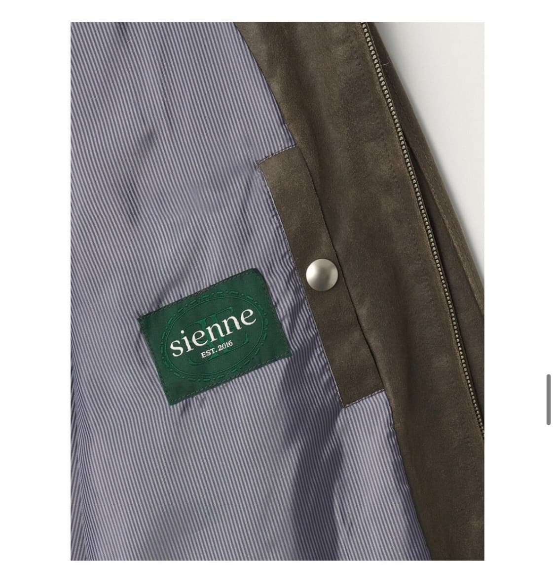 시엔느 존레더 봄버 자켓 브라운 s사이즈 상품이미지3