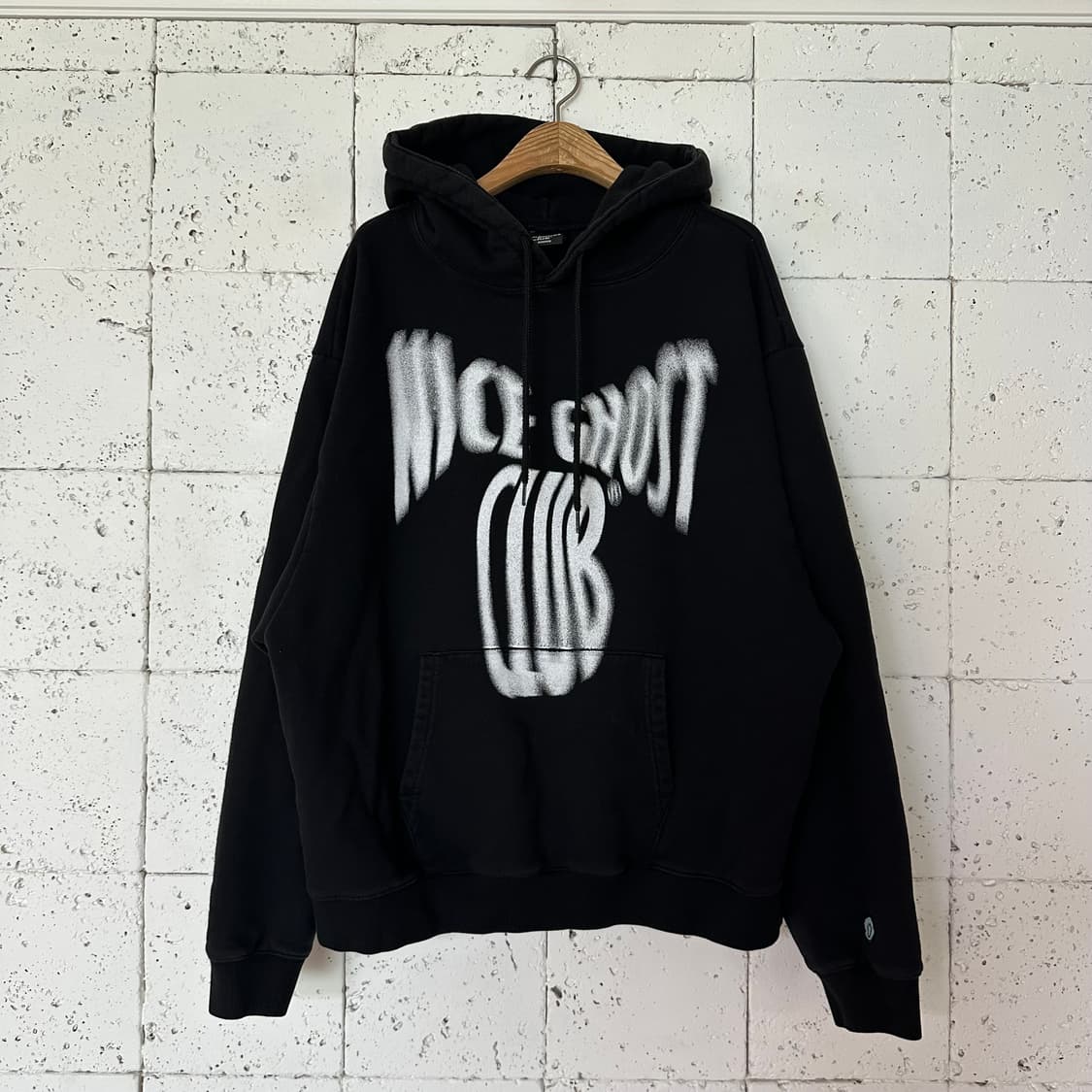 M 나이스 고스트 클럽 후드 블랙 상품이미지1