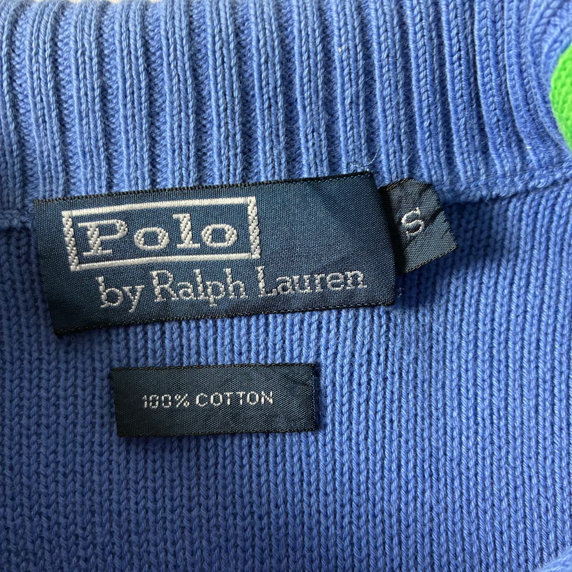 Polo  폴로 랄프로렌 자수 코튼 소라 투웨이 니트집업 상품이미지5