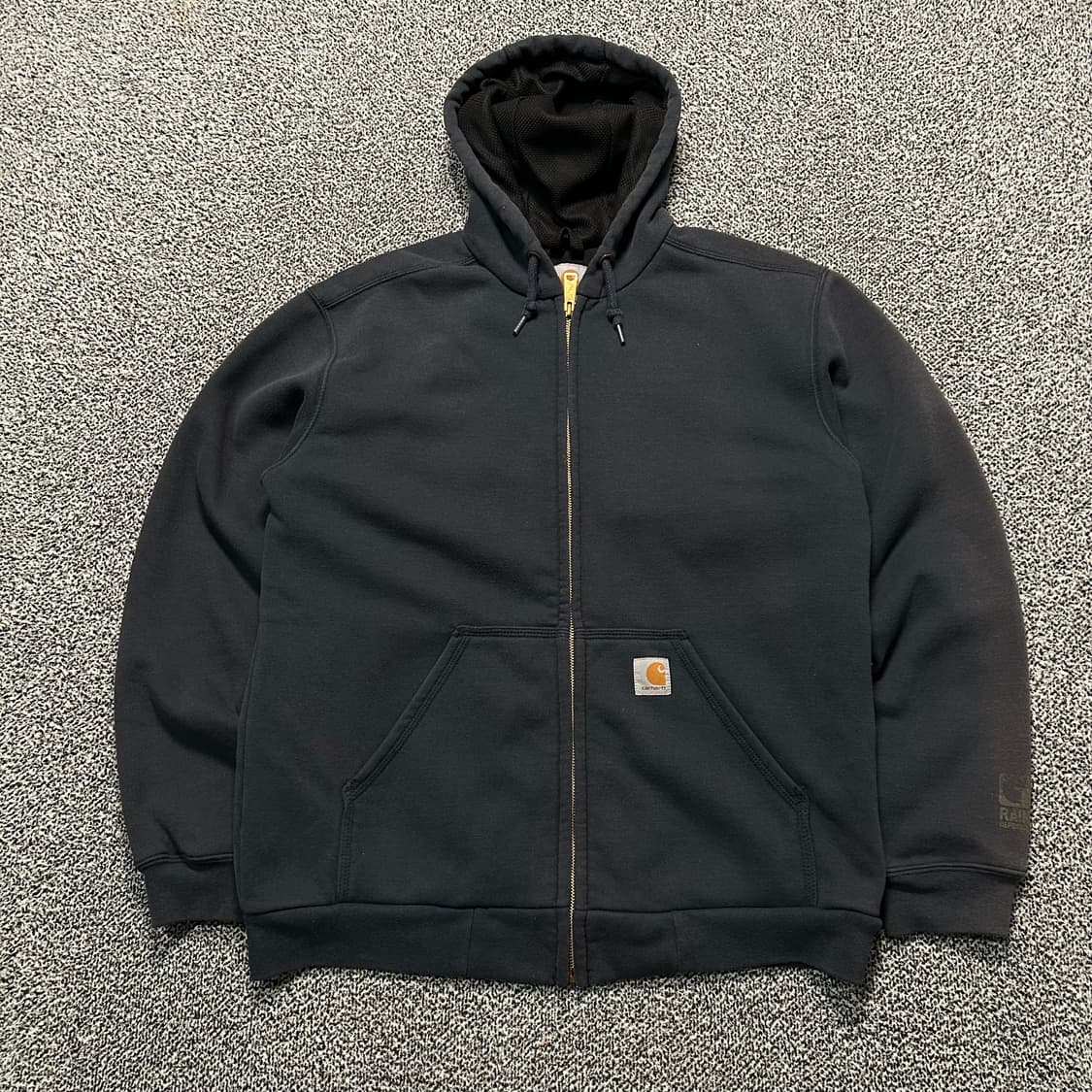 칼하트(Carhartt) 블랙 썸멀 후드집업 상품이미지1