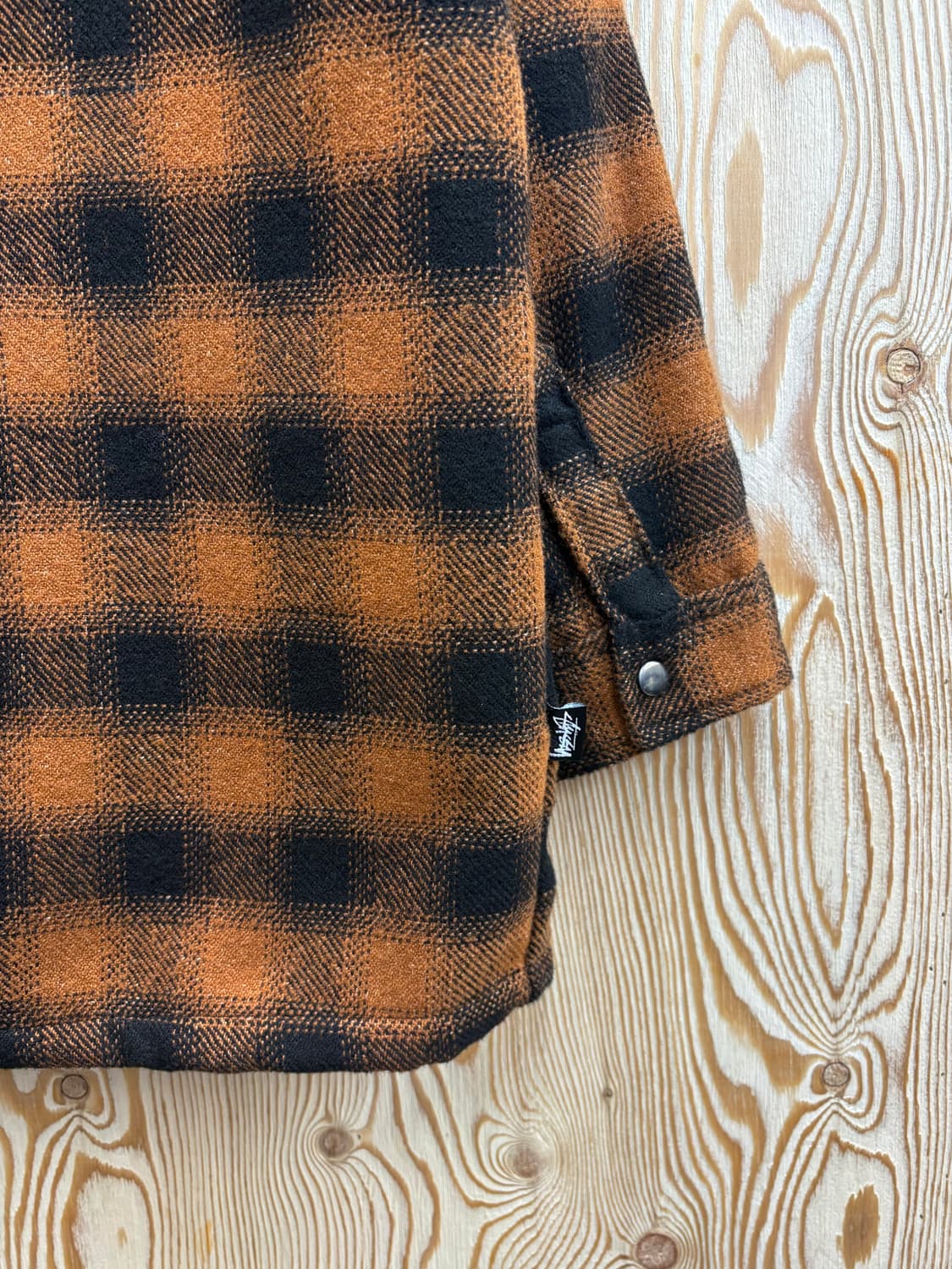 스투시 울 체크 플란넬 셔츠 자켓 상품이미지5